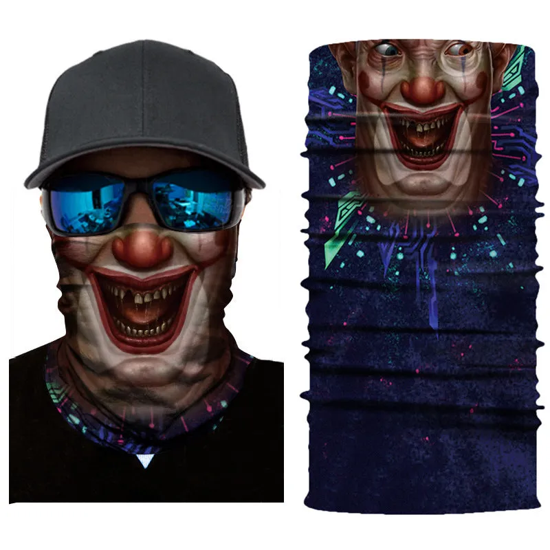 3D digital print windproof outdoor cycling mask and face towel