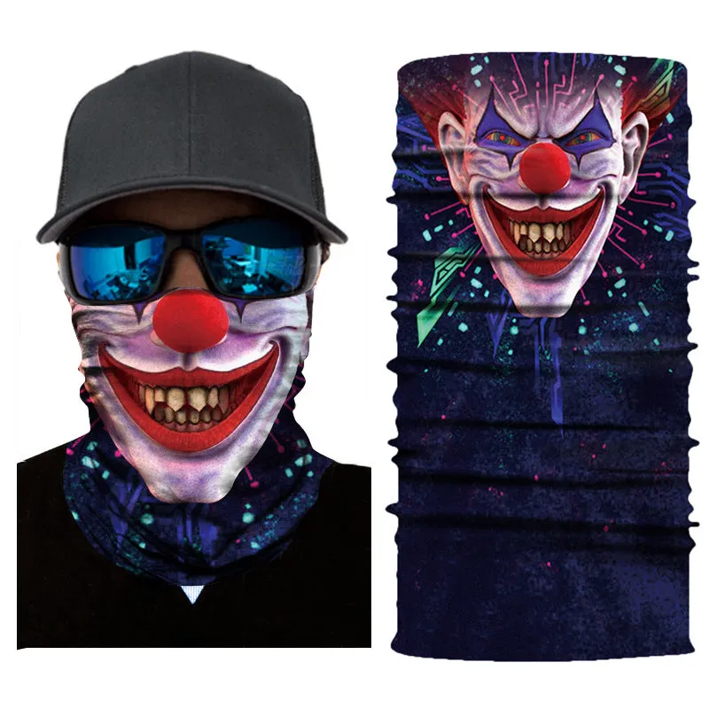 3D digital print windproof outdoor cycling mask and face towel