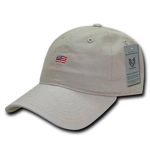 America USA Small Flag Dad Hats - A03