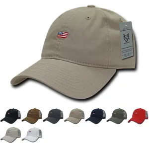 America USA Small Flag Dad Hats - A03