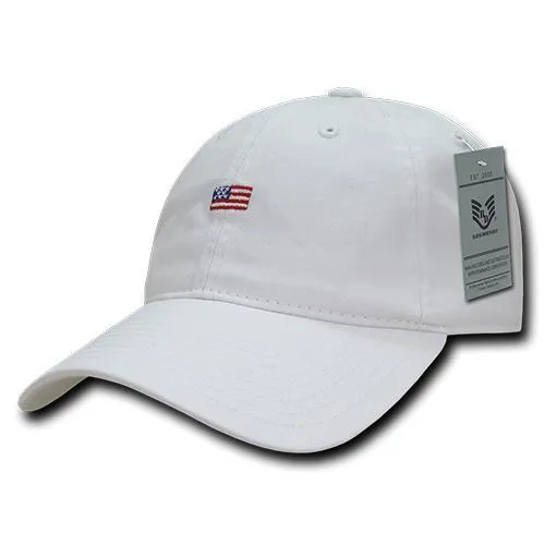 America USA Small Flag Dad Hats - A03