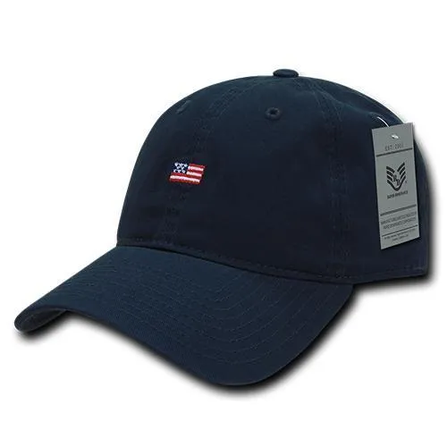 America USA Small Flag Dad Hats - A03