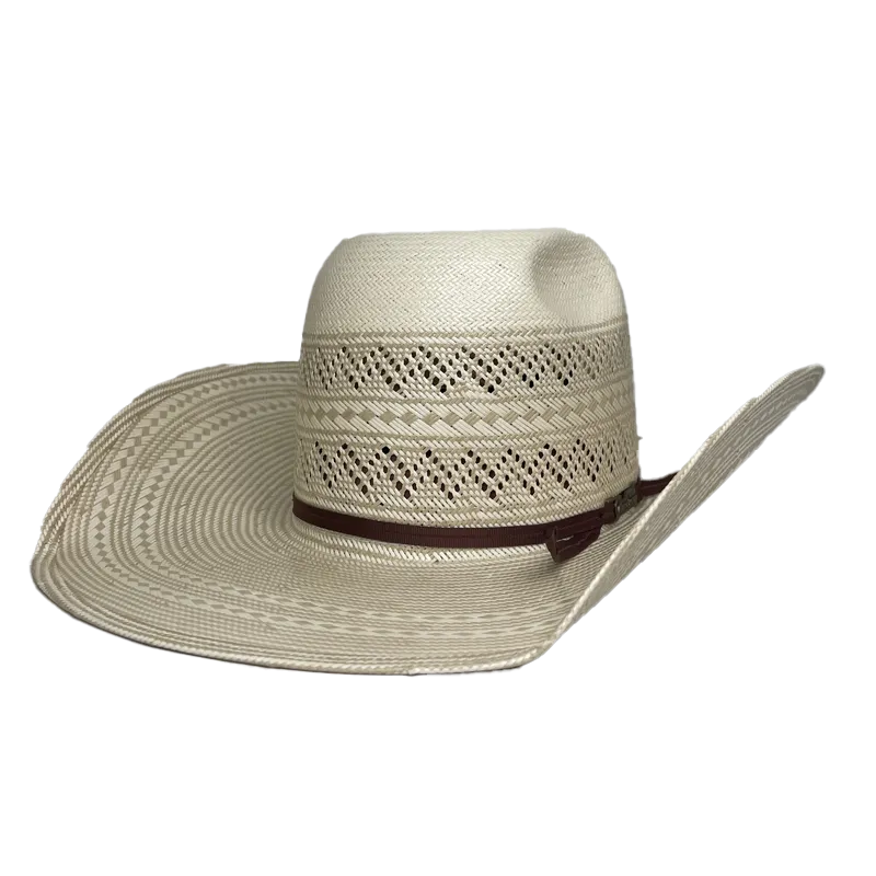 American Hat Company® Vented Ivory Straw Hat 6900-2CCHOC