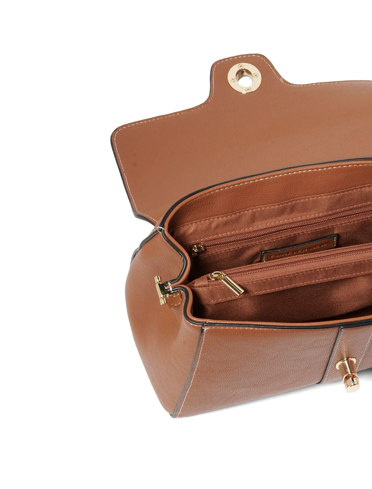 Aubree Lock Top Handle Bag