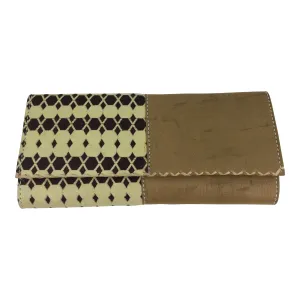 Aveye African Print Ankara Purse Wallet - Brown