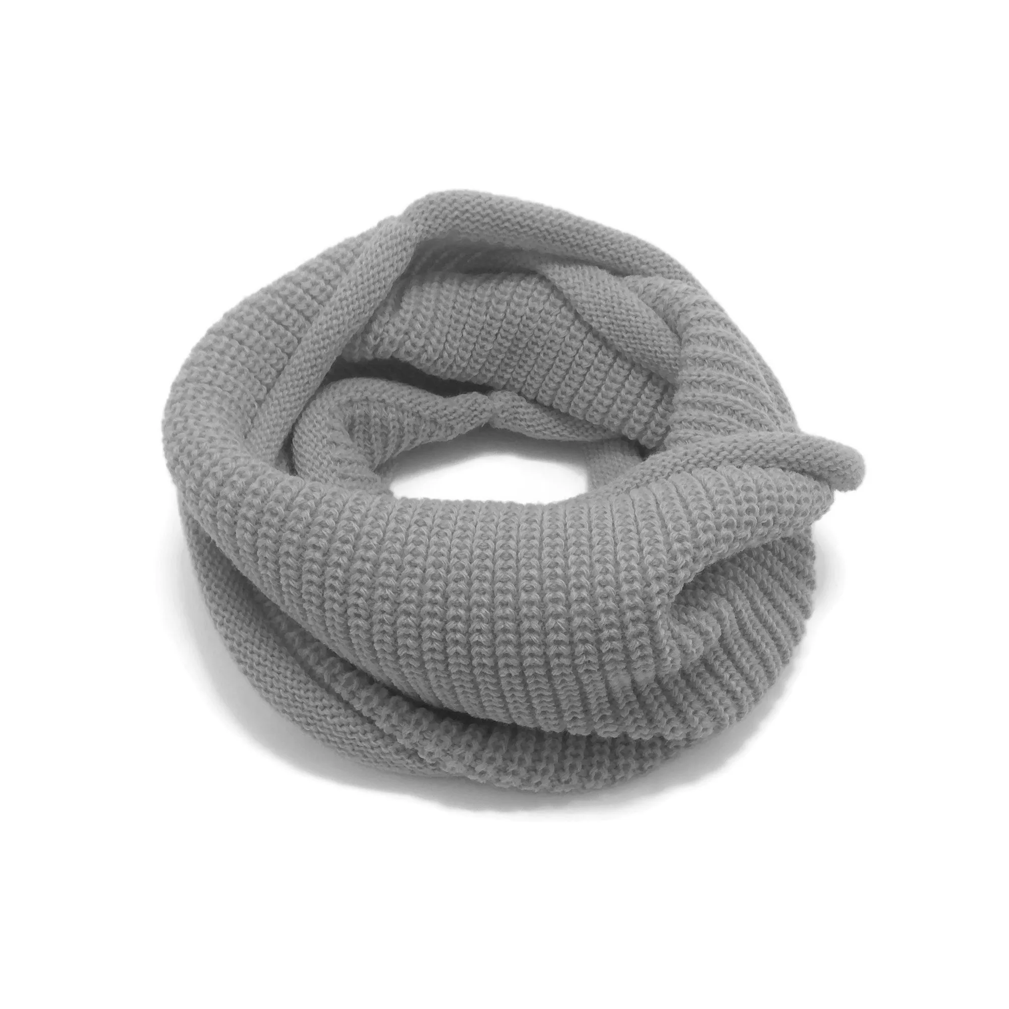 Baby Knit Infinity Scarf Toddler Neck Warmer | Black