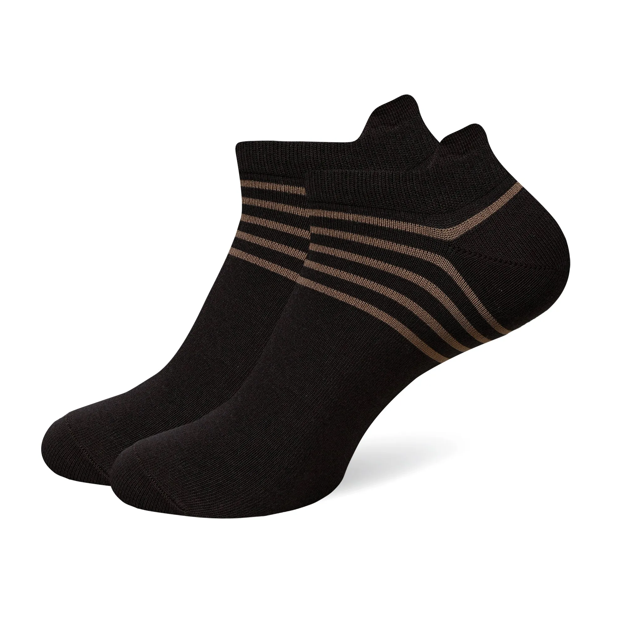 Balenzia Men's Striped Lowcut Ankle Socks (6 Pairs)