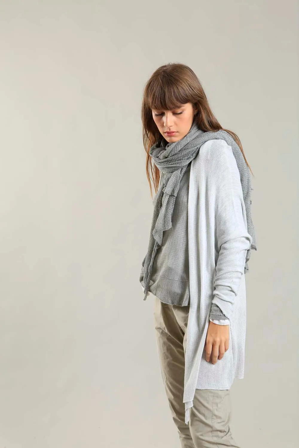 Big Air Bamboo & Soy Scarf - Silver Gray