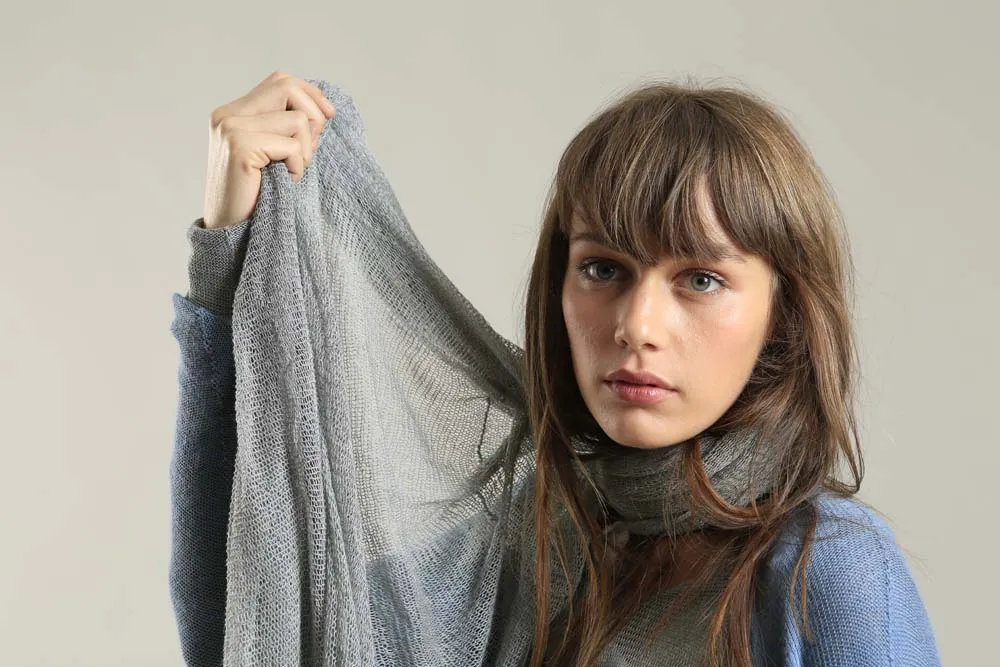 Big Air Bamboo & Soy Scarf - Silver Gray