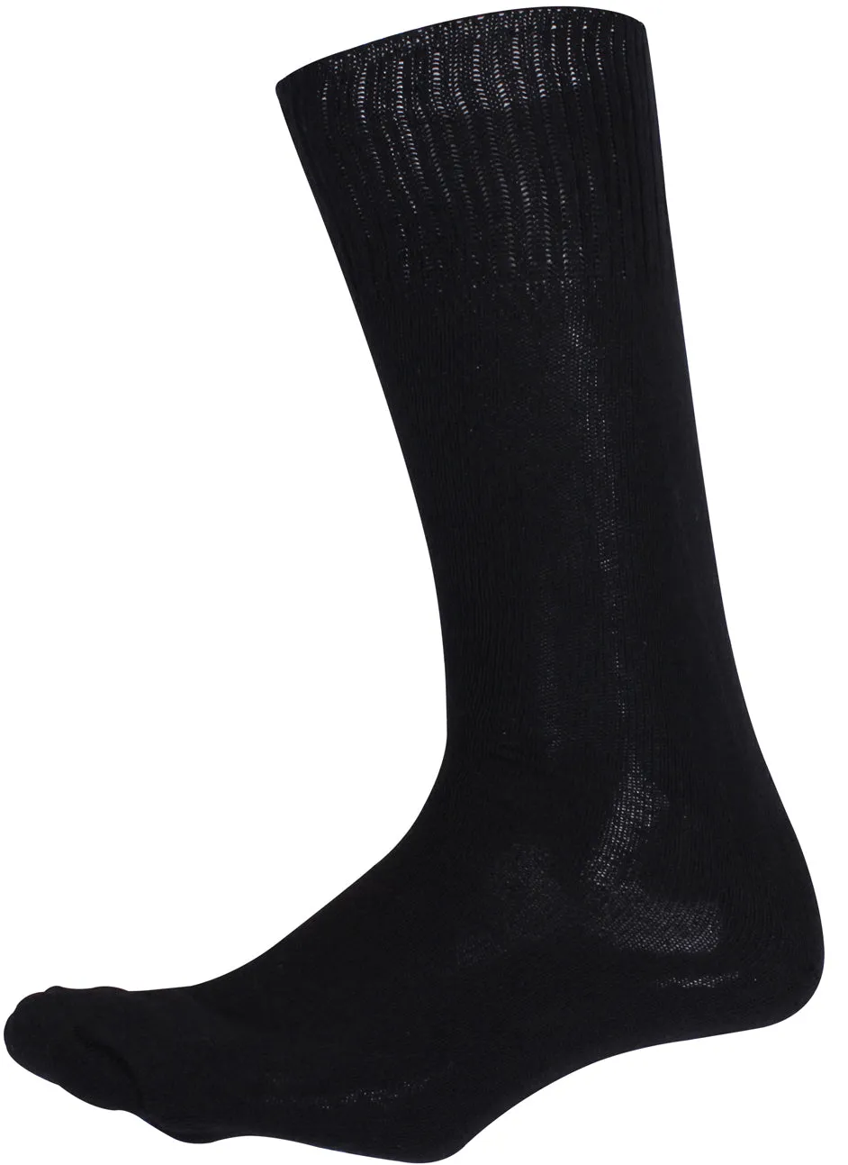 Black - Military GI Cushion Sole Socks Pair - USA Made