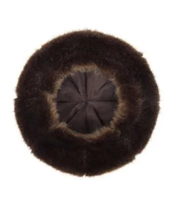 Brown Treacle Faux Fur Beret