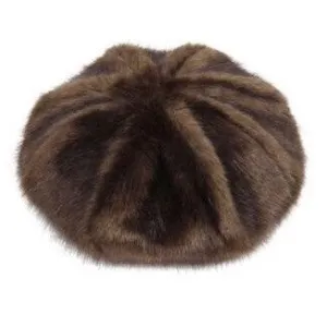 Brown Treacle Faux Fur Beret