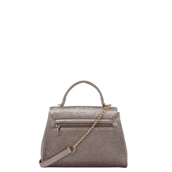 BULAGGI CHARLOTTE HANDBAG IN TAUPE