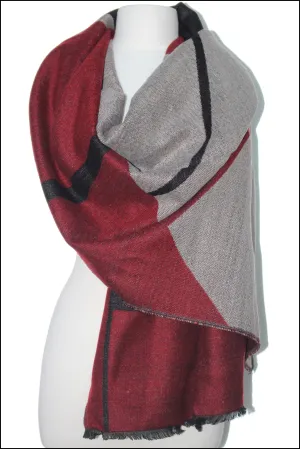 Colour Block Scarf Wrap