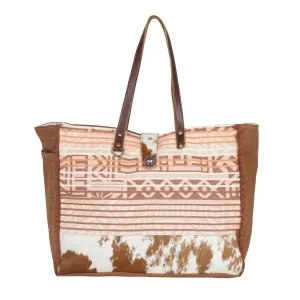 Coral Blossoms Weekender Bag