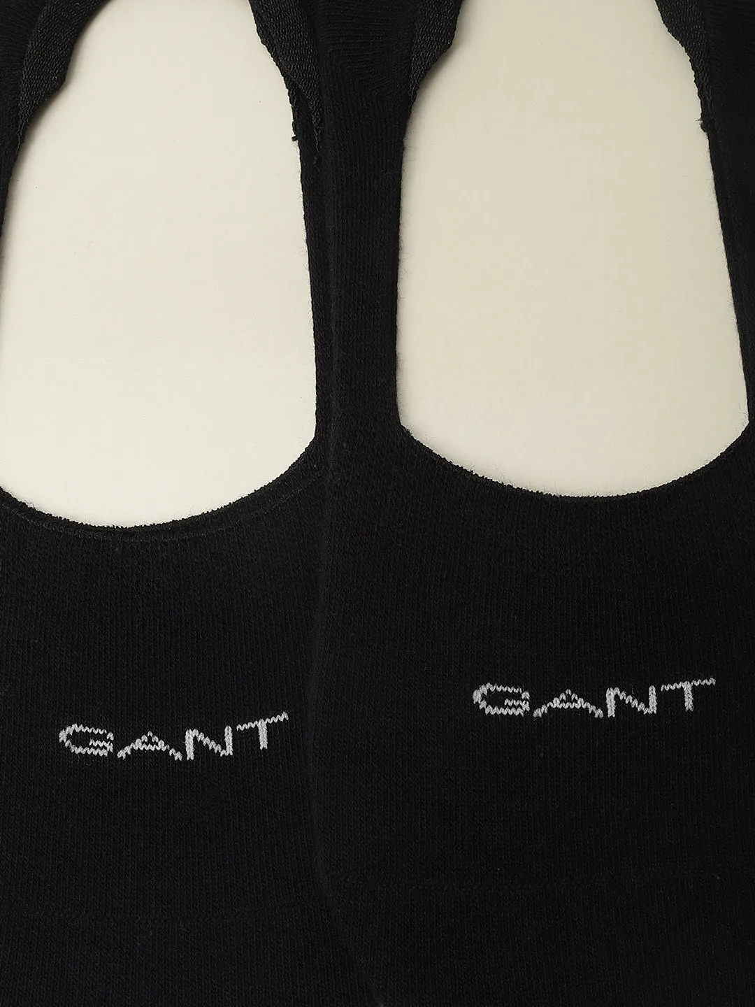 Gant Men Black Solid Shoe-liner Socks (Pack of 2)