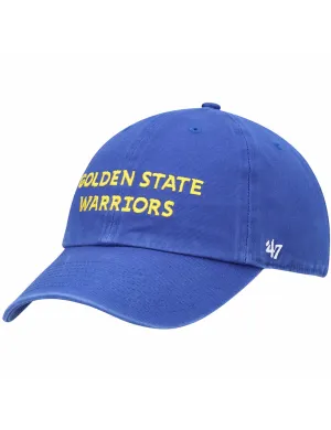 Golden State Warriors Clean Up Cap, Royal Script