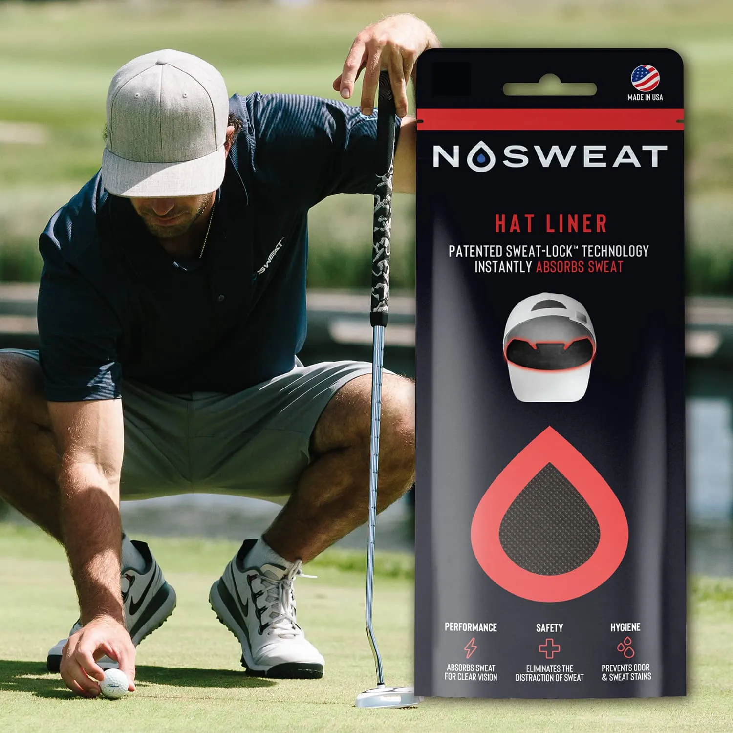 Golf Sweat Liners by NoSweat