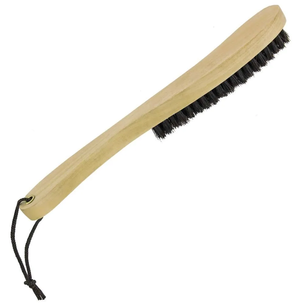 Hat Brush - Natural Soft Black Bristles for Wool and Fur