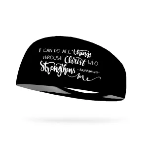 I Can Do All Things Through Christ Wicking Performance Headband