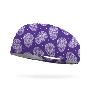 Lacey Skulls Wicking Performance Headband