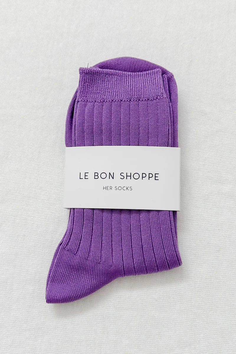 Le Bon Shoppe Her Violet Socks