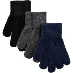 MAGIC Knitted Gloves 3 Pack - Blue Nights-Antrazite-Black