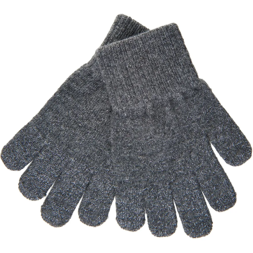 MAGIC Knitted Gloves Glitter 3 Pack - Dark Mink-Black-Antrazite