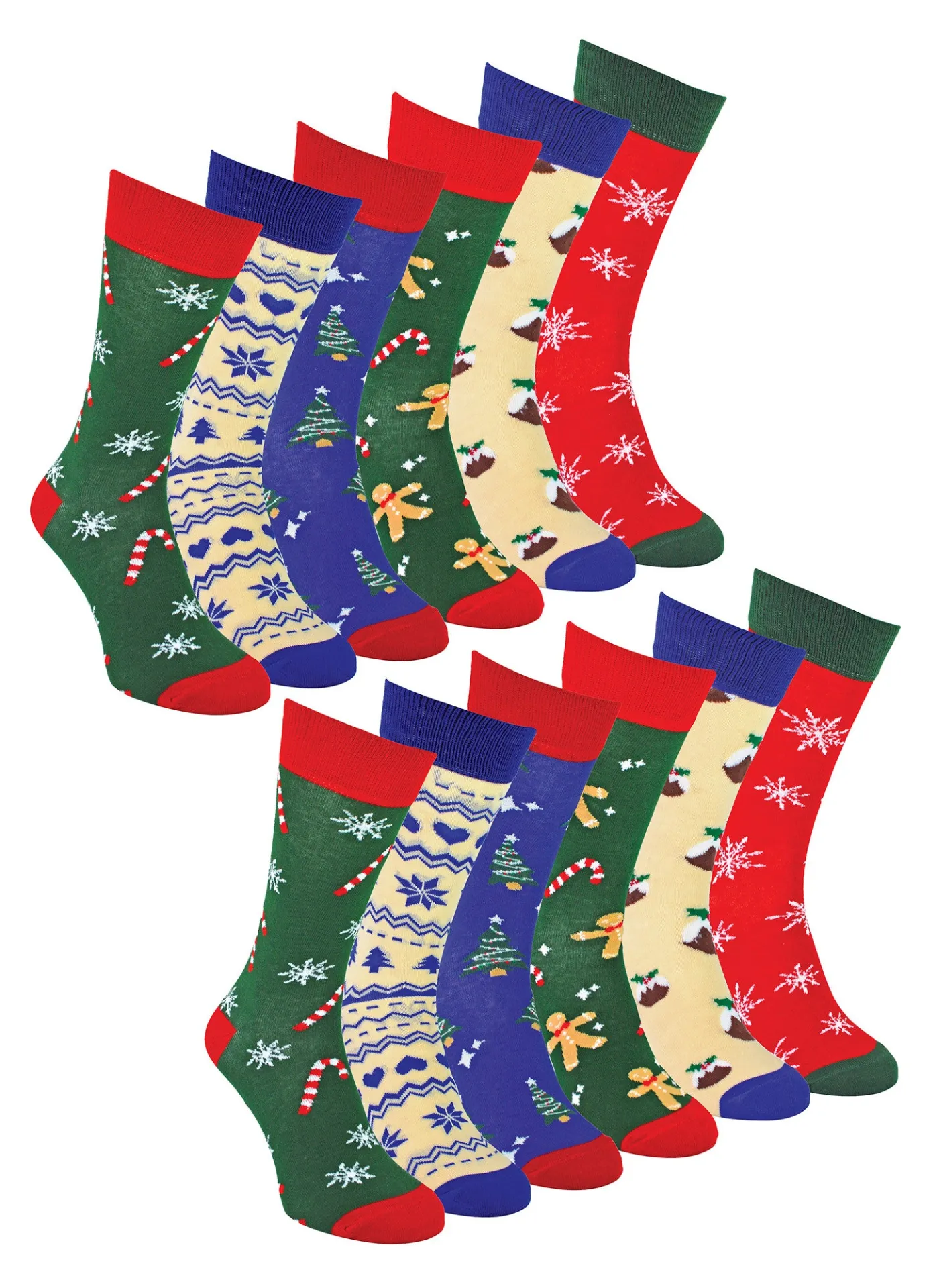 Mens Novelty Christmas Patterned Socks | Festive, Comfortable Multipack Options