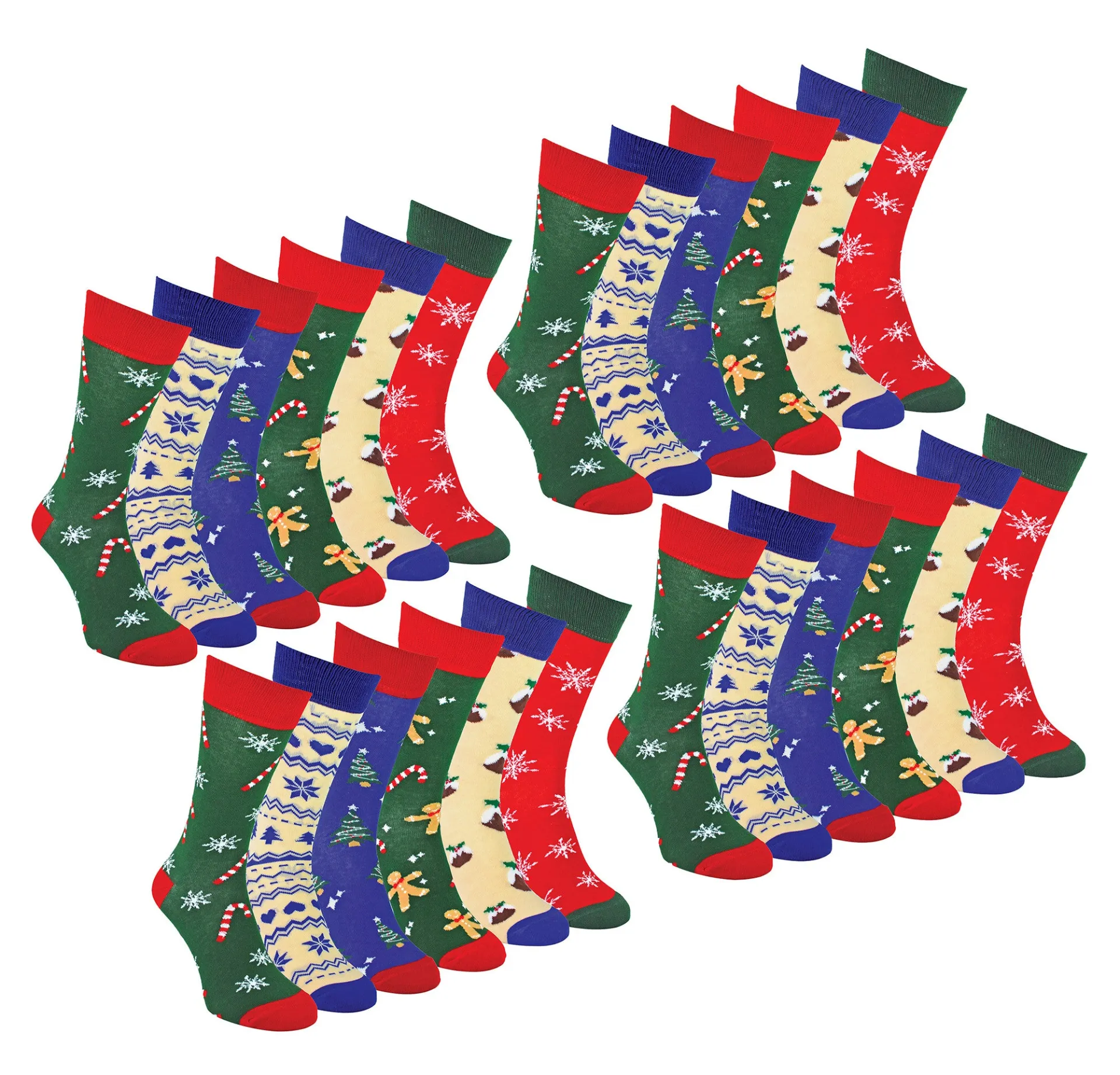 Mens Novelty Christmas Patterned Socks | Festive, Comfortable Multipack Options