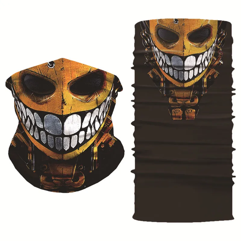 Multifunctional Sun Mask Skull Pattern Cycling Mask Scarf