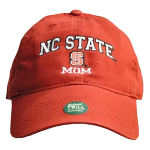 NC State Wolfpack Mom Red Relaxed Fit Adjustable Hat