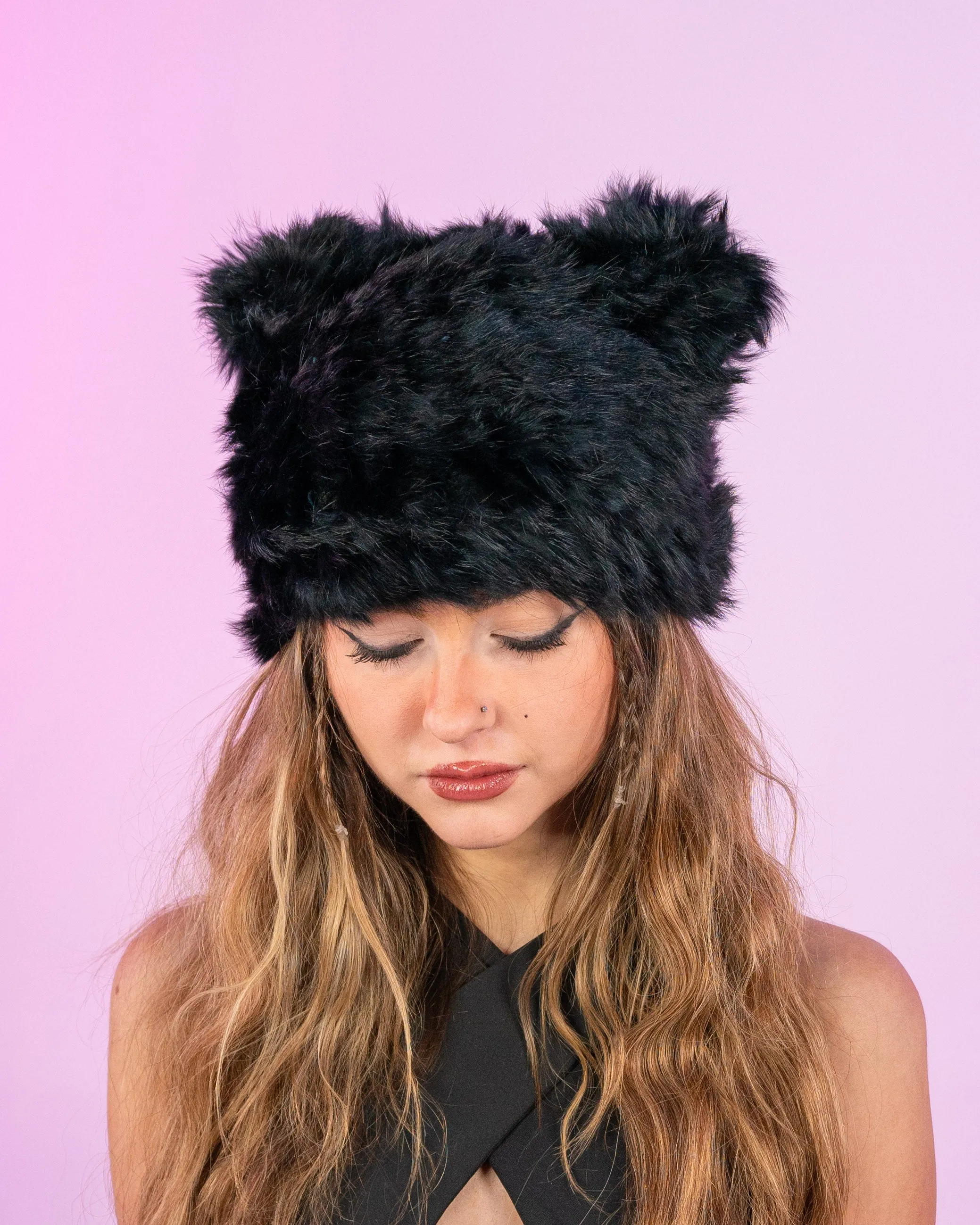 Plushy Animal Ear Fuzzy Headband