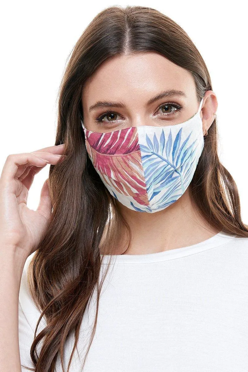 Reversible woven face mask reusable washable cloth mask