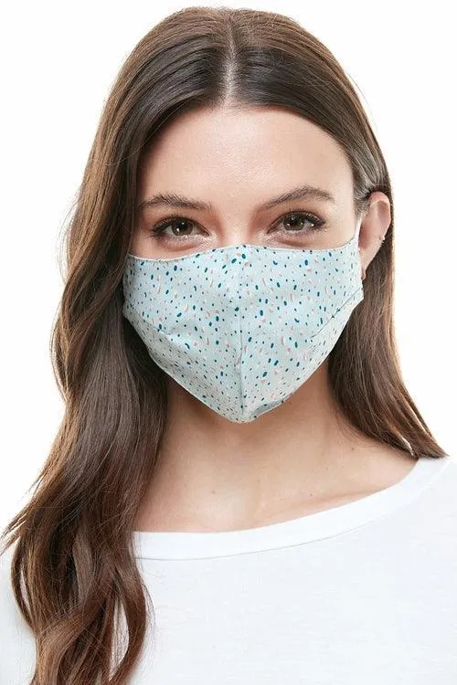 Reversible woven face mask reusable washable cloth mask