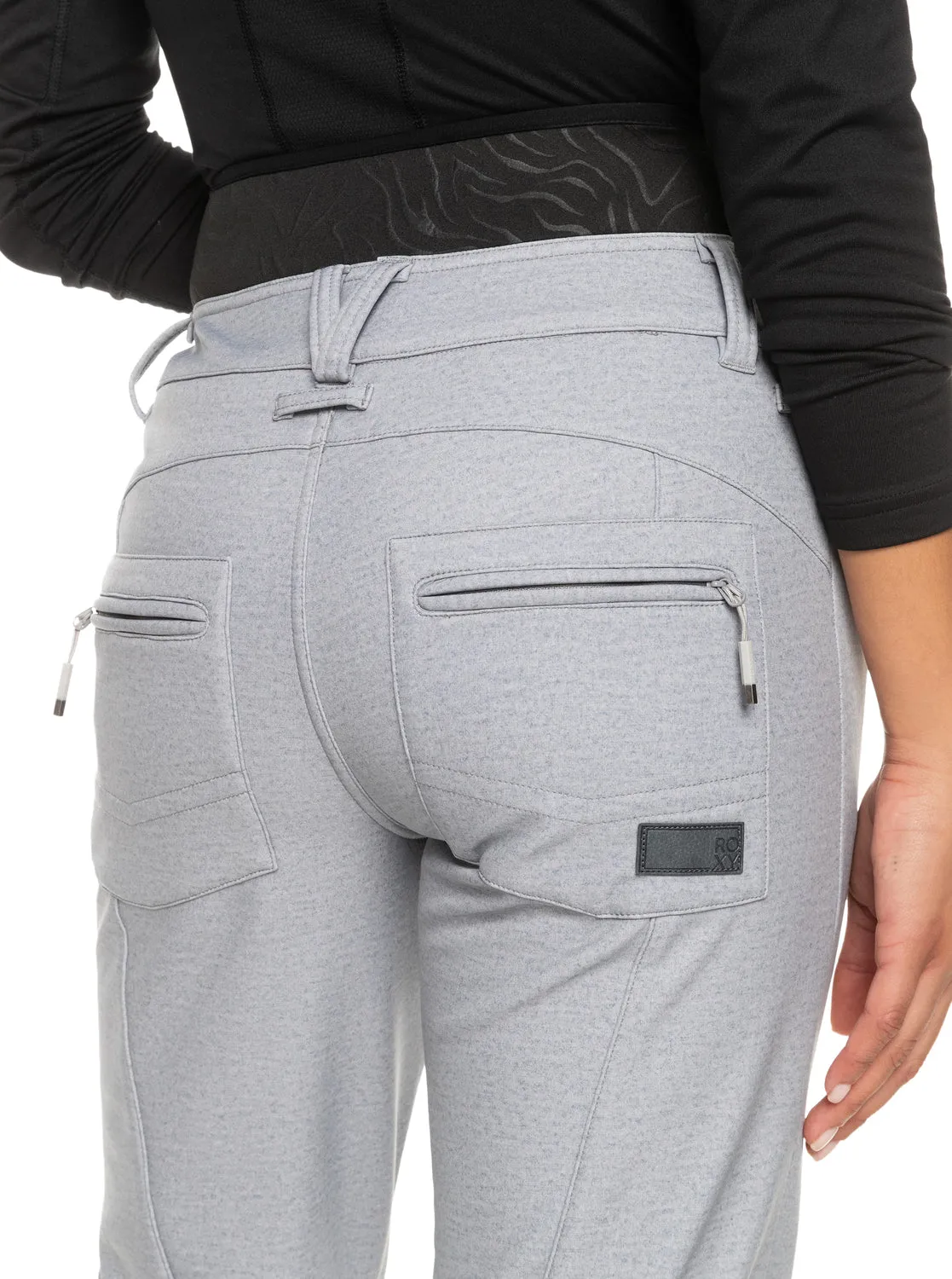 Rising High Shell Snow Pants - Heather Grey