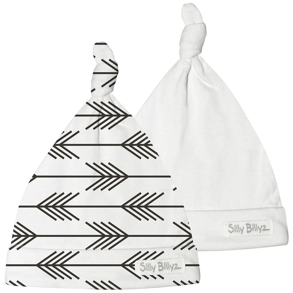 Silly Billyz Gumnut Baby Hat - 2pk (Arrows)