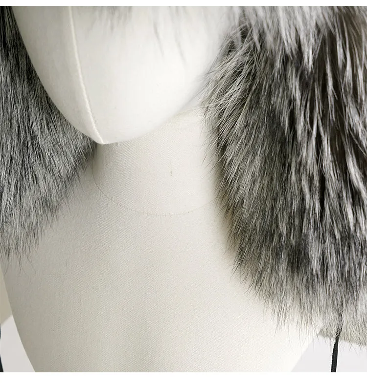 Silver Fox Hat Mink fur hat