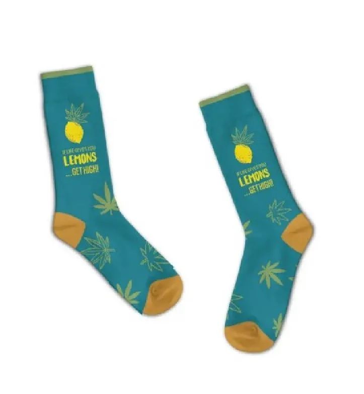 Socks - If Live Give You Lemons..Get High!