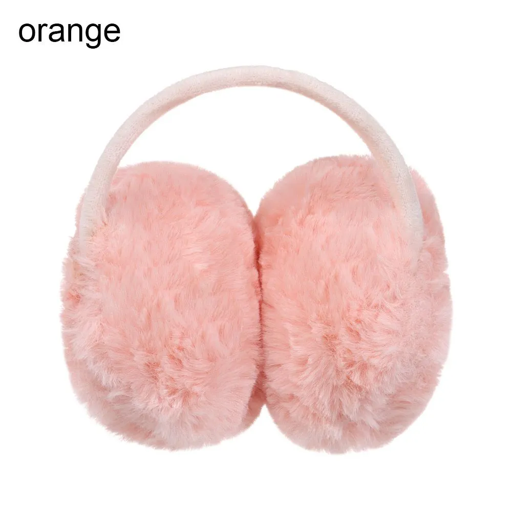 Soft Plush Ear Warmer Winter Warm Earmuffs for Women Men Fashion Solid Color Earflap Outdoor Cold Protection Ear-Muffs Ear Cover