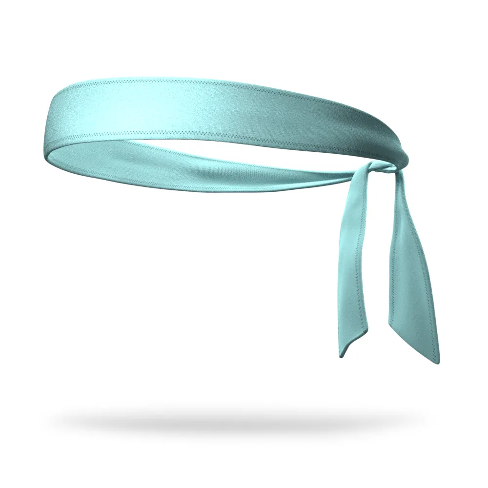 Solid Color Tie Back Wicking Headband