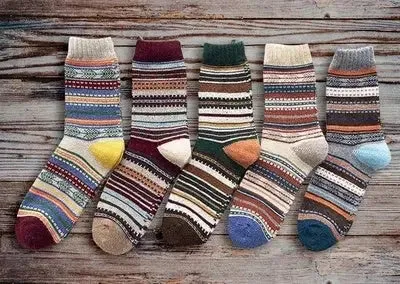 Stripe comfortable Wool Socks