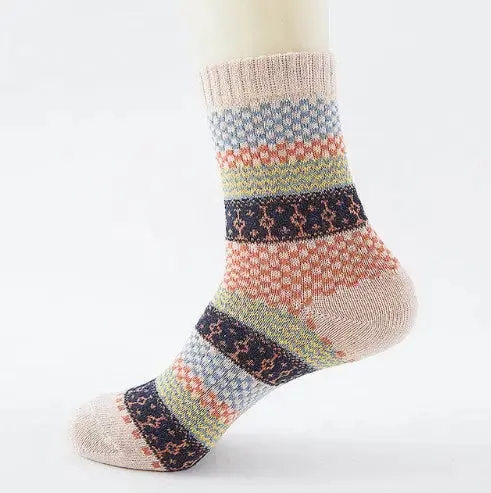 Stripe comfortable Wool Socks