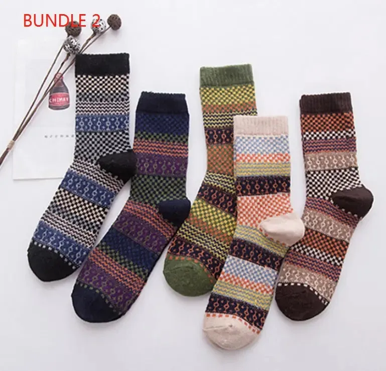 Stripe comfortable Wool Socks