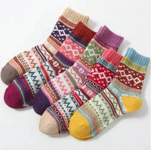 Stripe comfortable Wool Socks