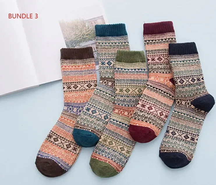 Stripe comfortable Wool Socks