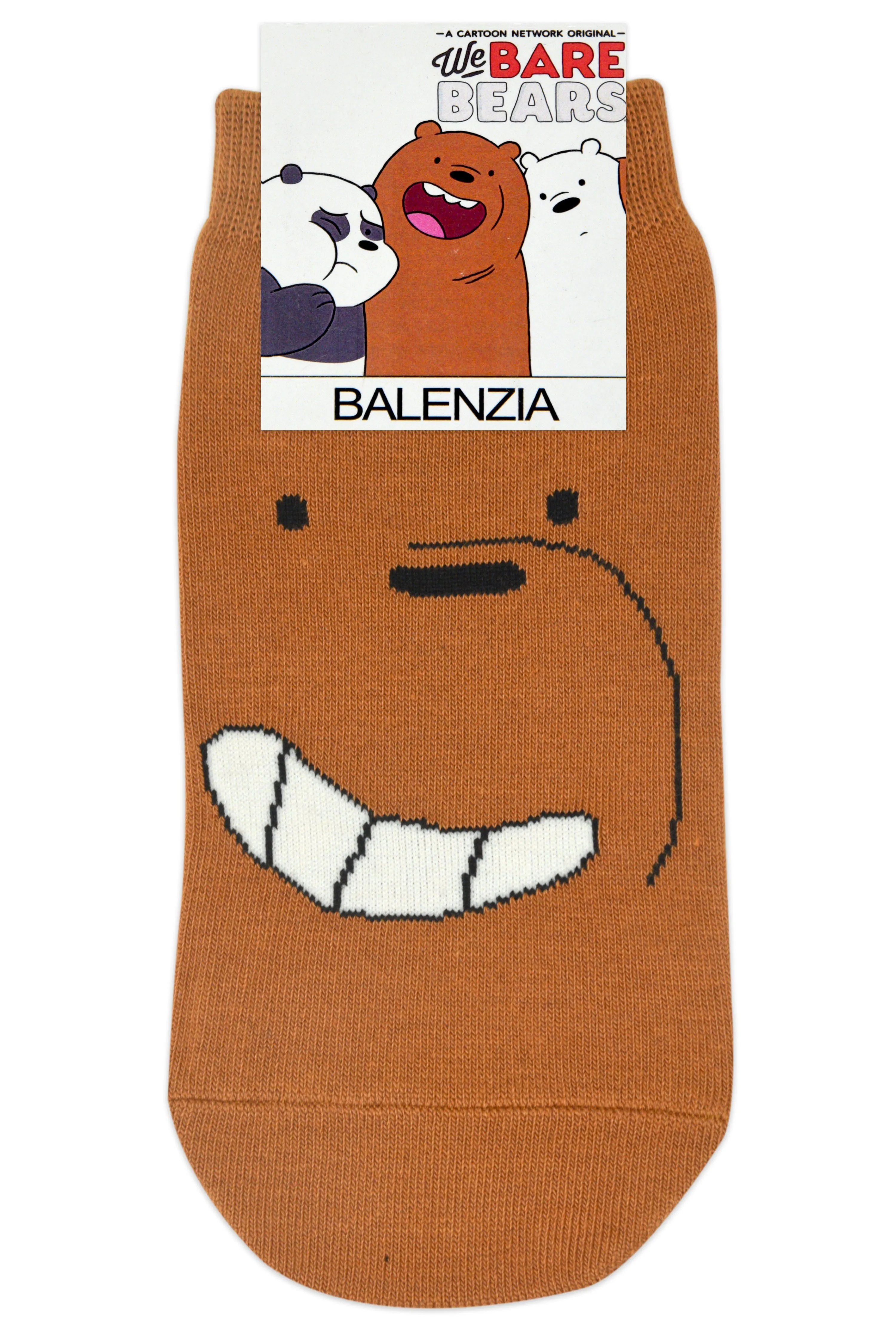 We Bare Bears By Balenzia Low Cut Socks for Kids (Pack of 3 Pairs/1U)(4-6 YEARS)