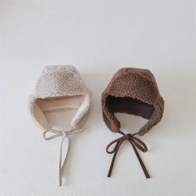 Windproof Corduroy Cap with Earmuffs