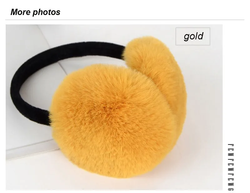 Winter Rabbit Fur Earmuff