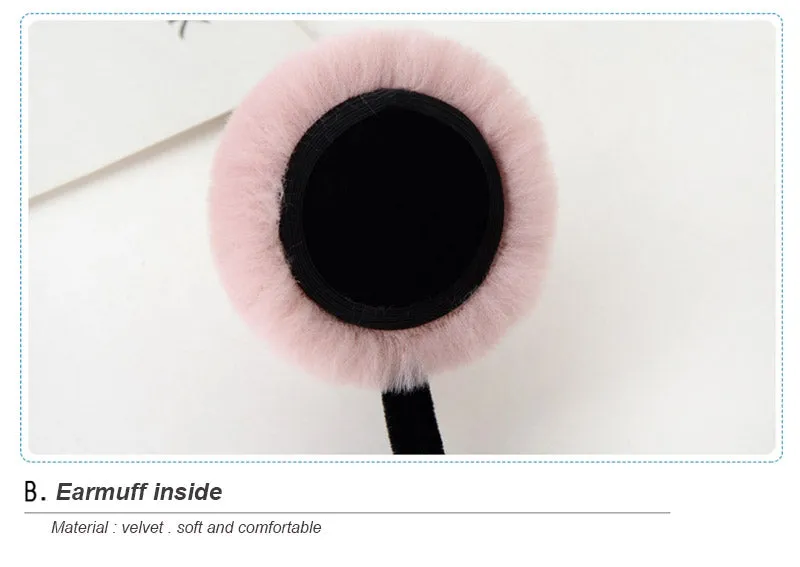 Winter Rabbit Fur Earmuff